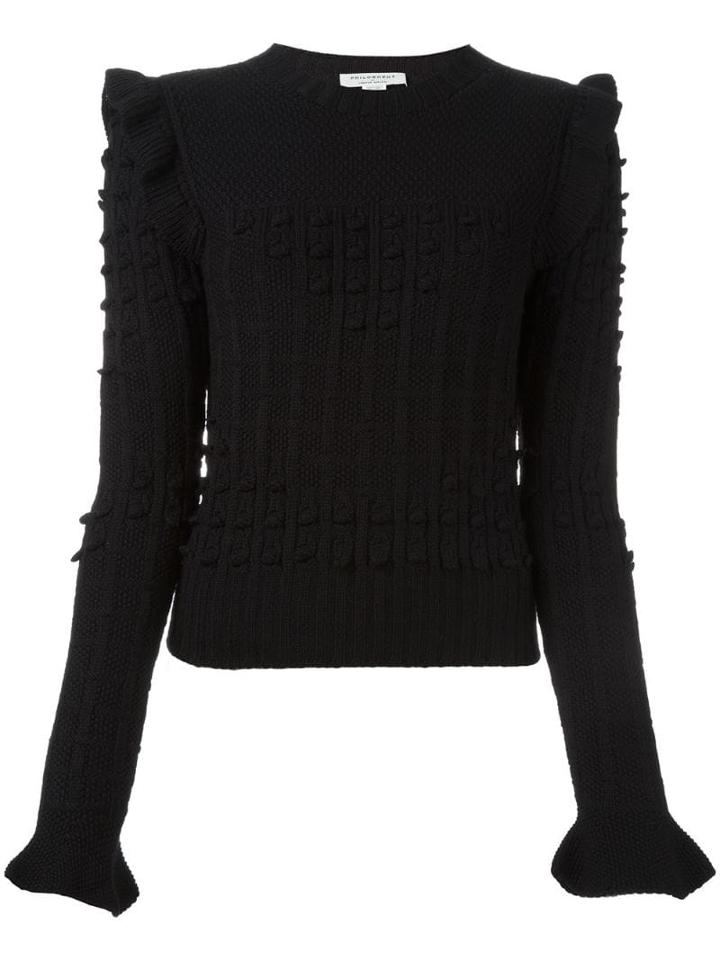 Philosophy Di Lorenzo Serafini Frill Detail Jumper - Black