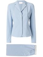 Prada Vintage Classic Skirt Suit - Blue