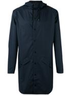 Rains Zipped Coat, Men's, Size: Xs, Blue, Polyester/polyurethane