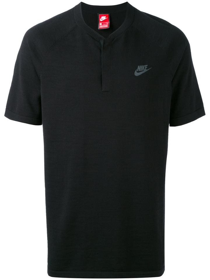 Nike Technical Knit Polo Top - Black