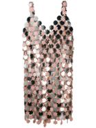 Paco Rabanne Star Paillette-covered Dress - Silver