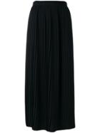 Mm6 Maison Margiela Pleated Midi Skirt - Black