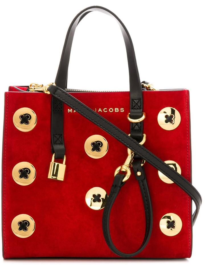 Marc Jacobs Buttons Detail Crossbody Bag - Red