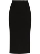 Roland Mouret Arreton Wool Pencil Skirt - Black