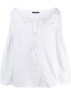 Wandering Embroidered Blouse - White