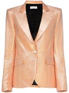 Faith Connexion Single Breasted Metallic Cotton Blend Blazer