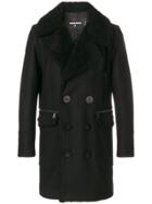 Dsquared2 Double-breasted Coat - Black