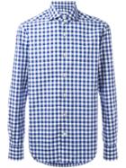 Kiton - Checked Shirt - Men - Cotton - 38, Blue, Cotton