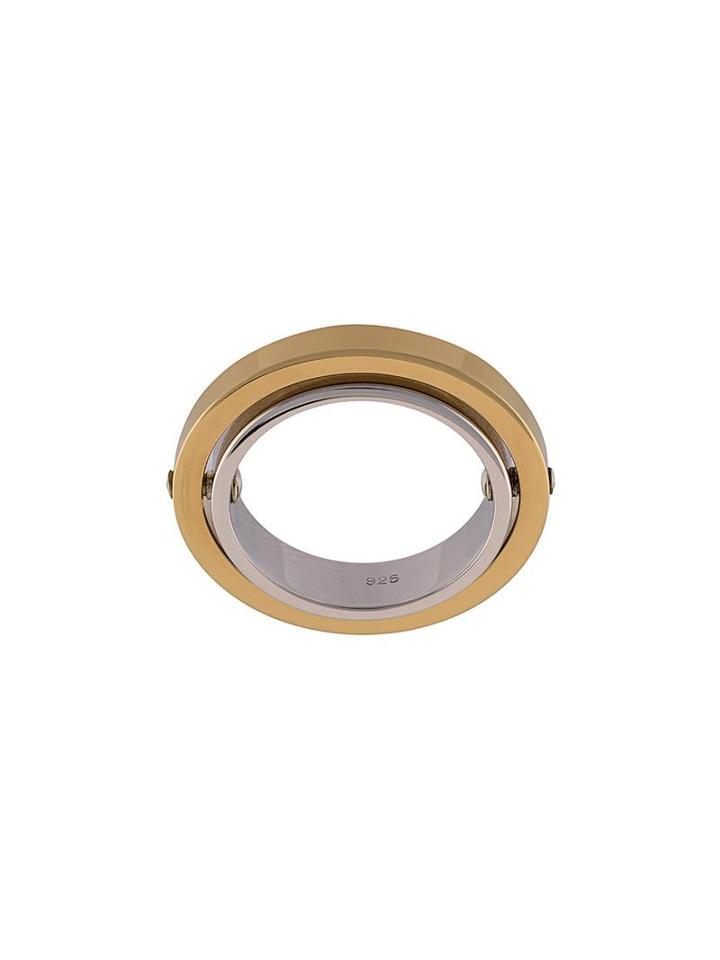Charlotte Chesnais Double Band Ring, Women's, Size: 53.1, Metallic
