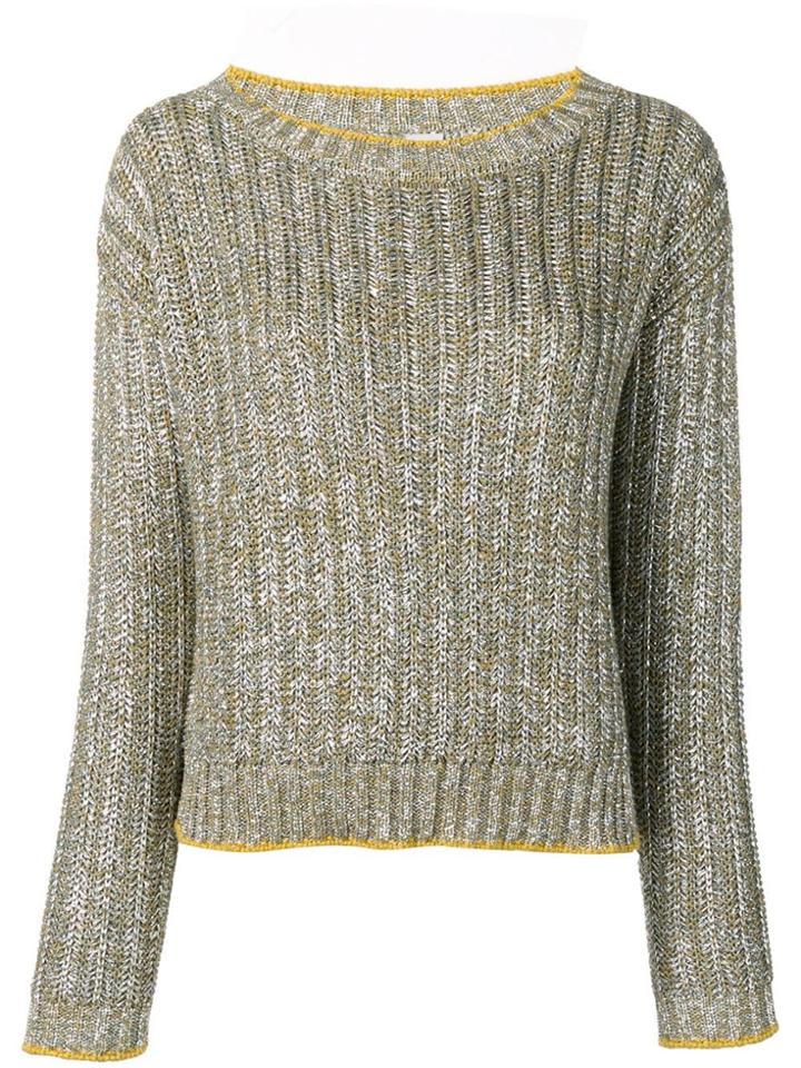 Eleventy Metallic Jumper - Silver