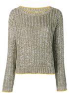 Eleventy Metallic Jumper - Silver