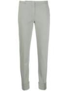 Fabiana Filippi Cuff Embellished Skinny Trousers - Grey