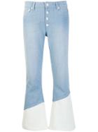 Each X Other Two-tone Flared Jeans - Blue