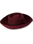 Horisaki Design & Handel Turn-up Brim Hat - Pink & Purple