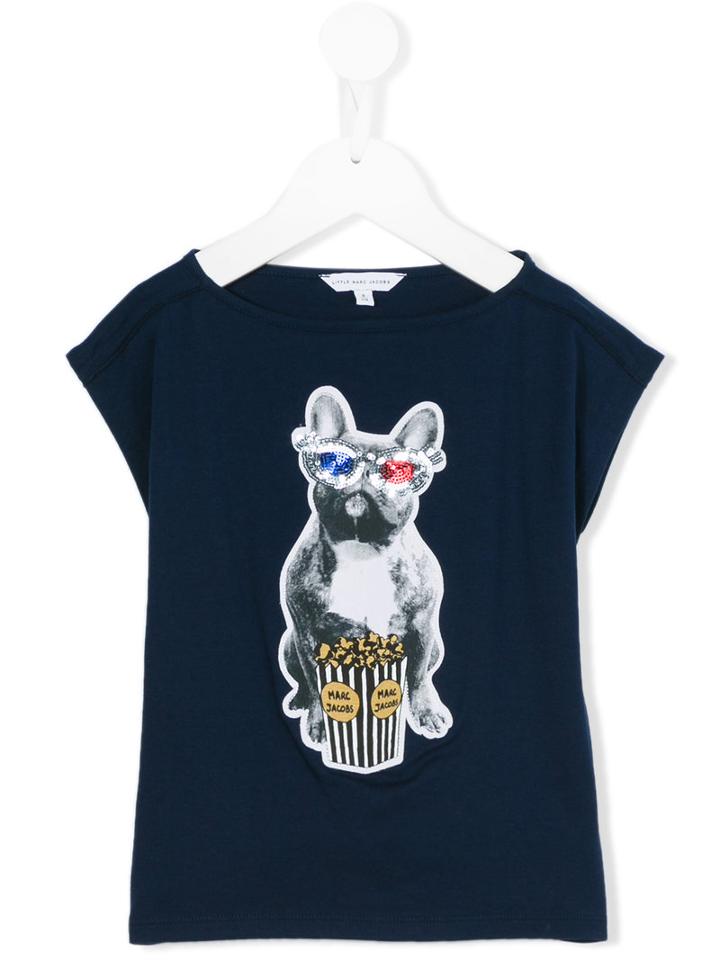 Little Marc Jacobs - Cinema Dog T-shirt - Kids - Cotton/modal - 2 Yrs, Blue