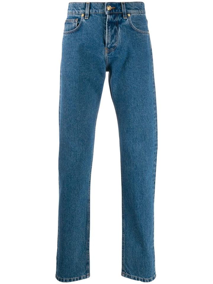 Versace Straight Leg Denim Jeans - Blue