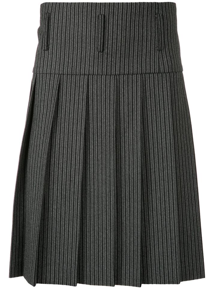 Comme Des Garçons Vintage Striped Kilt - Grey