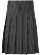 Comme Des Garçons Vintage Striped Kilt - Grey