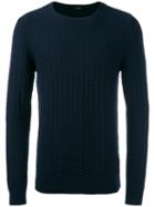 Calvin Klein 'saymore' Crew Neck Jumper, Men's, Size: Large, Blue, Cotton/wool