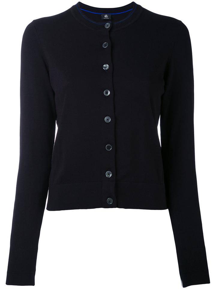 Ps By Paul Smith - Buttoned Cardigan - Women - Cotton - S, Black, Cotton