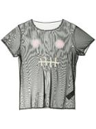 Tu Es Mon Trésor Skull Mesh T-shirt - Black