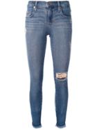 Nobody Denim Geo Skinny Ankle Jeans, Women's, Size: 24, Blue, Cotton/polyester/spandex/elastane
