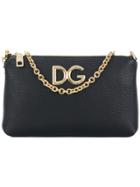 Dolce & Gabbana Logo Chain Clutch - Black