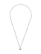Rosa Maria Embellished Pendant Necklace - Silver
