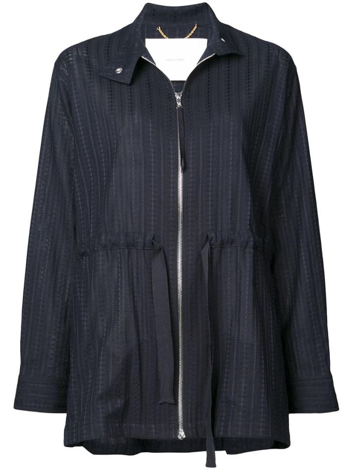 Adam Lippes Side Ties Jacket - Blue