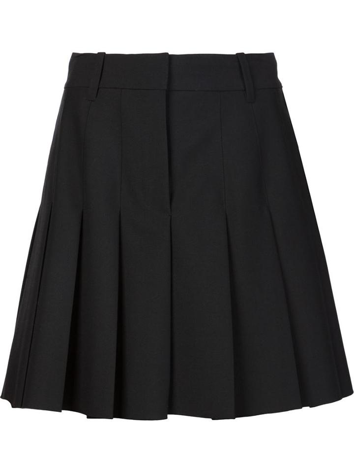 Vera Wang Pleated Mini Skirt