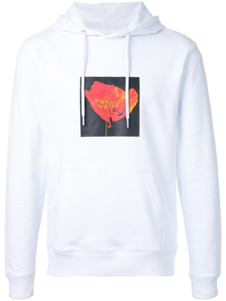 Soulland - 'the End' Print Hoodie - Men - Cotton - M, White, Cotton