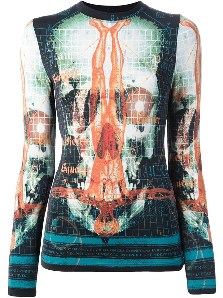 Jean Paul Gaultier Vintage 'human Body' T-shirt - Multicolour