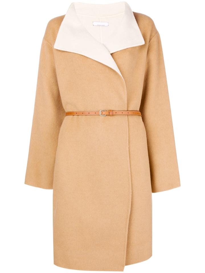 Jean Paul Knott Double Faced Cape Coat - Nude & Neutrals