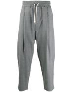 Drôle De Monsieur Drawstring Drop-crotch Trousers - Grey