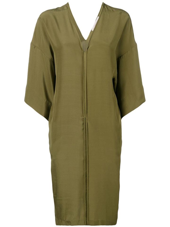 A.f.vandevorst Oversized Silk Dress - Green