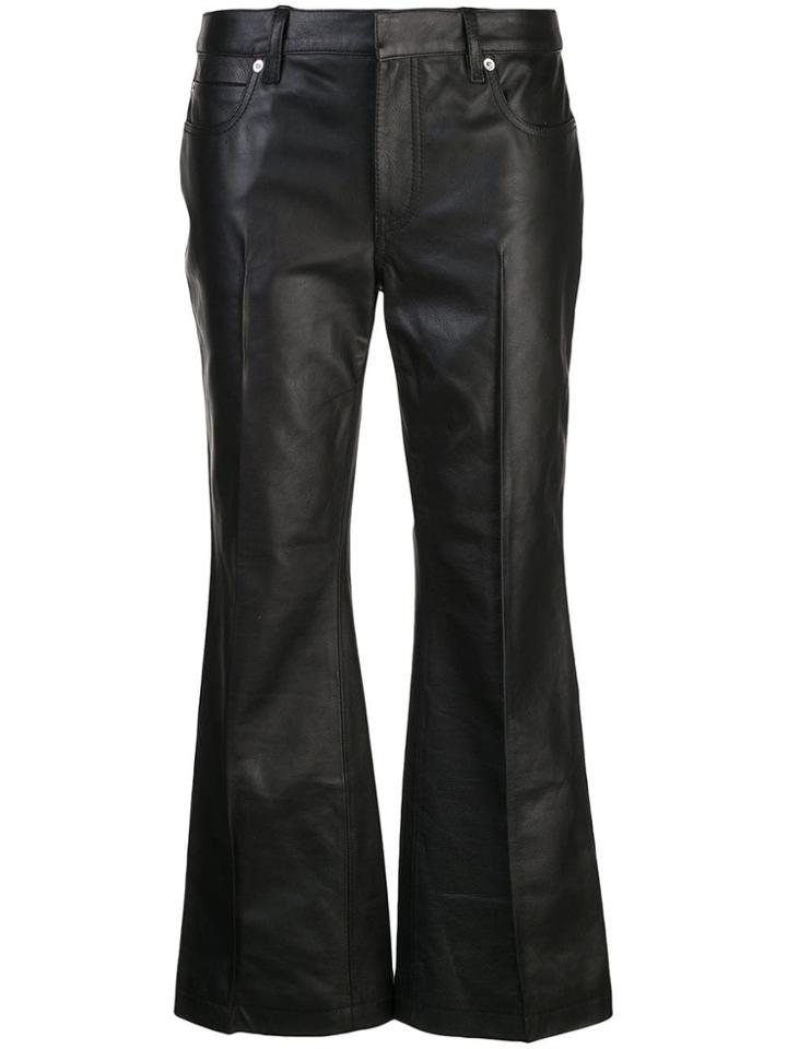 Alexander Wang Low Rise Kick Flare Trousers - Black