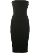 Rick Owens Strapless Fitted Dress - Black