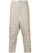 Forme D'expression Panelled Drop-crotch Trousers - Nude & Neutrals
