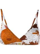 Dodo Bar Or Floral Print Bikini Top - Orange