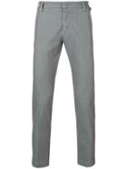 Entre Amis Creased Slim Fit Trousers - Grey