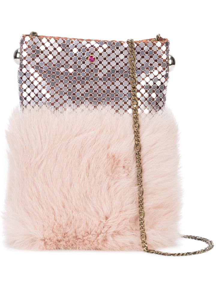 Laura B Soft Mobile Bag - Nude & Neutrals