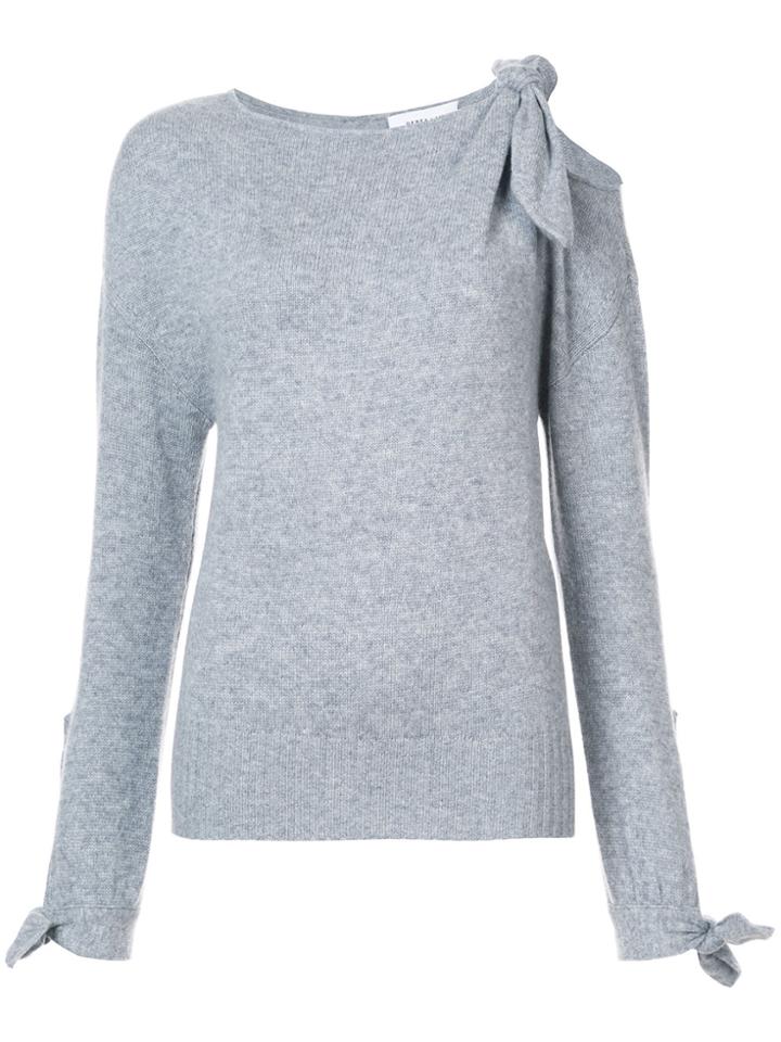 Derek Lam 10 Crosby Sweater With Tie Detail - Grey