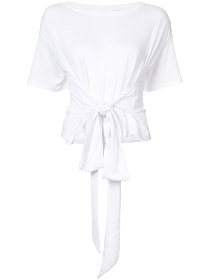 Jonathan Simkhai Tie Waist T-shirt - White