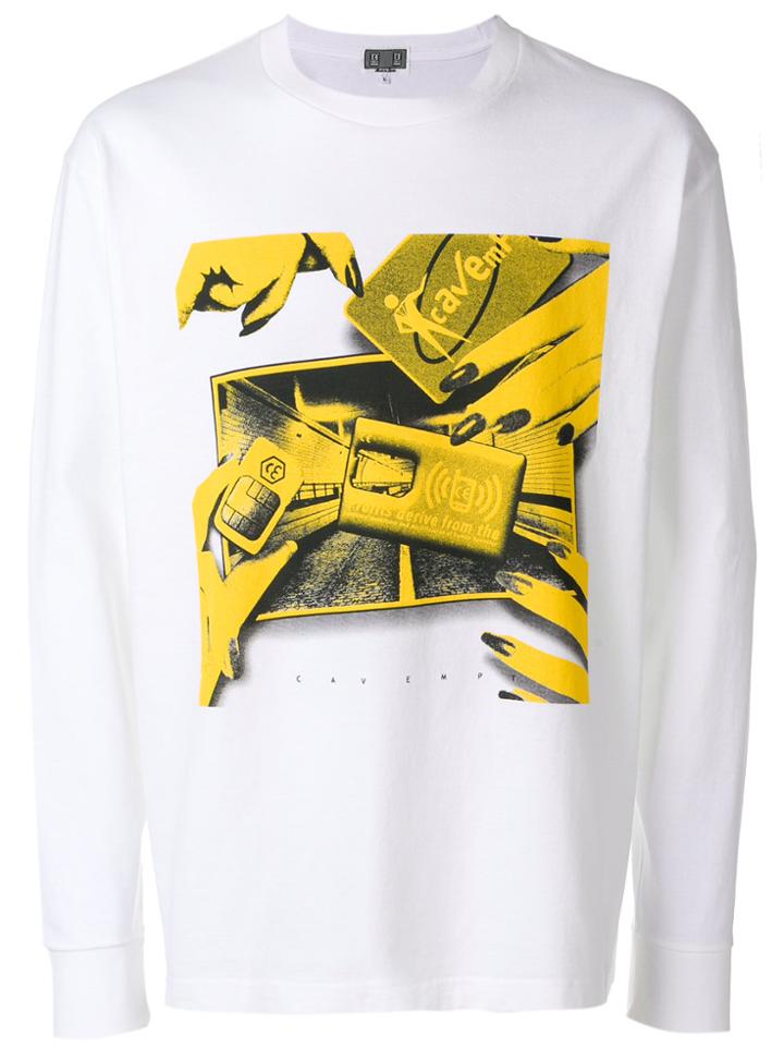 Cav Empt Graphic Print Sweatshirt - White
