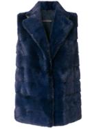 Simonetta Ravizza Benny Sleeveless Jacket - Blue