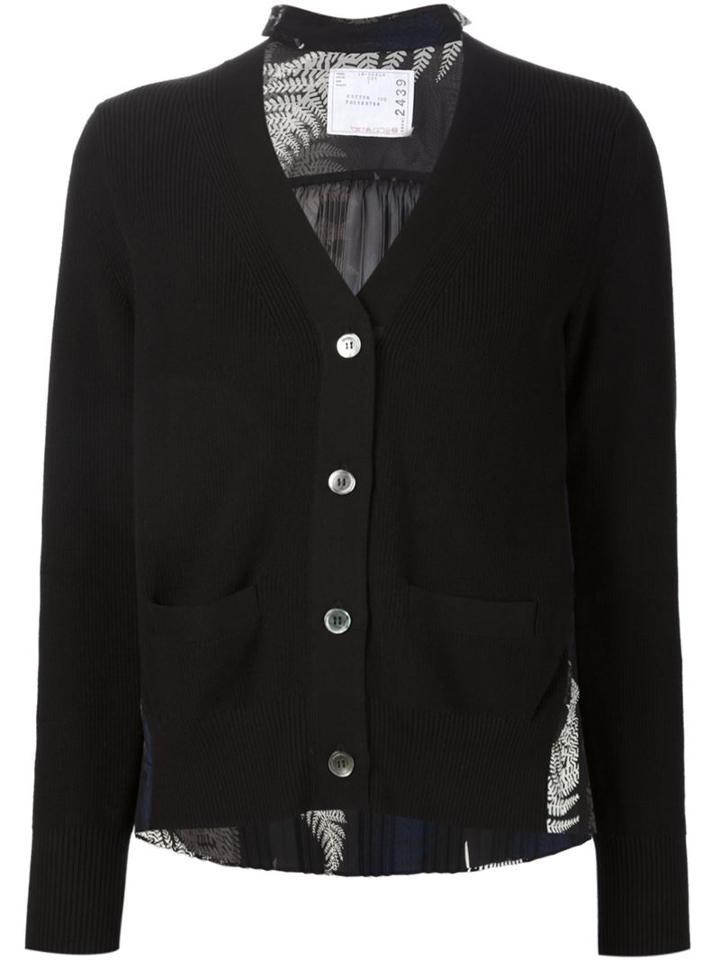 Sacai Pleated Back Cardigan