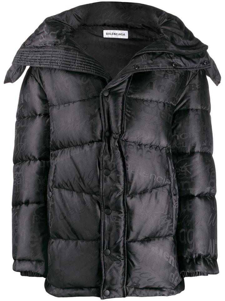 Balenciaga New Swing Puffer Jacket - Black