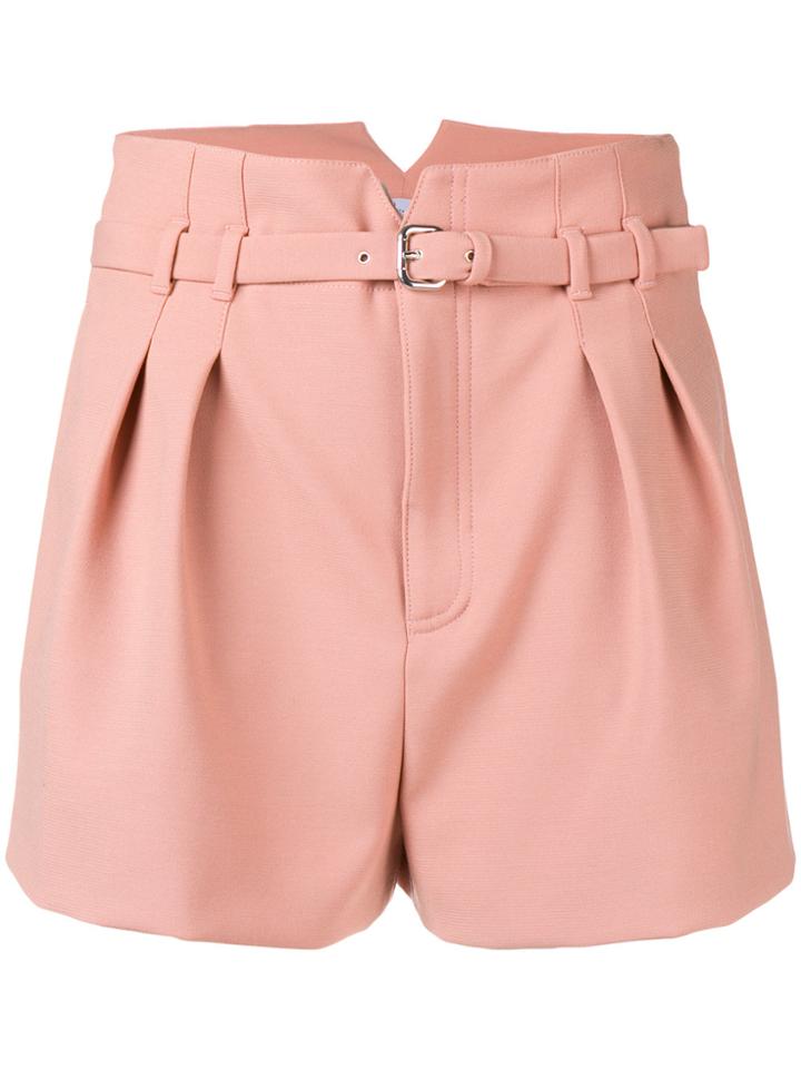 Red Valentino Belted Shorts - Pink & Purple