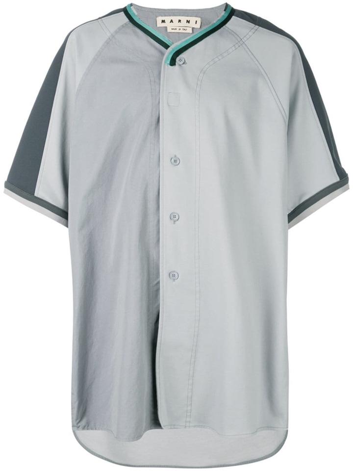 Marni Contrast Short-sleeve Shirt - Grey