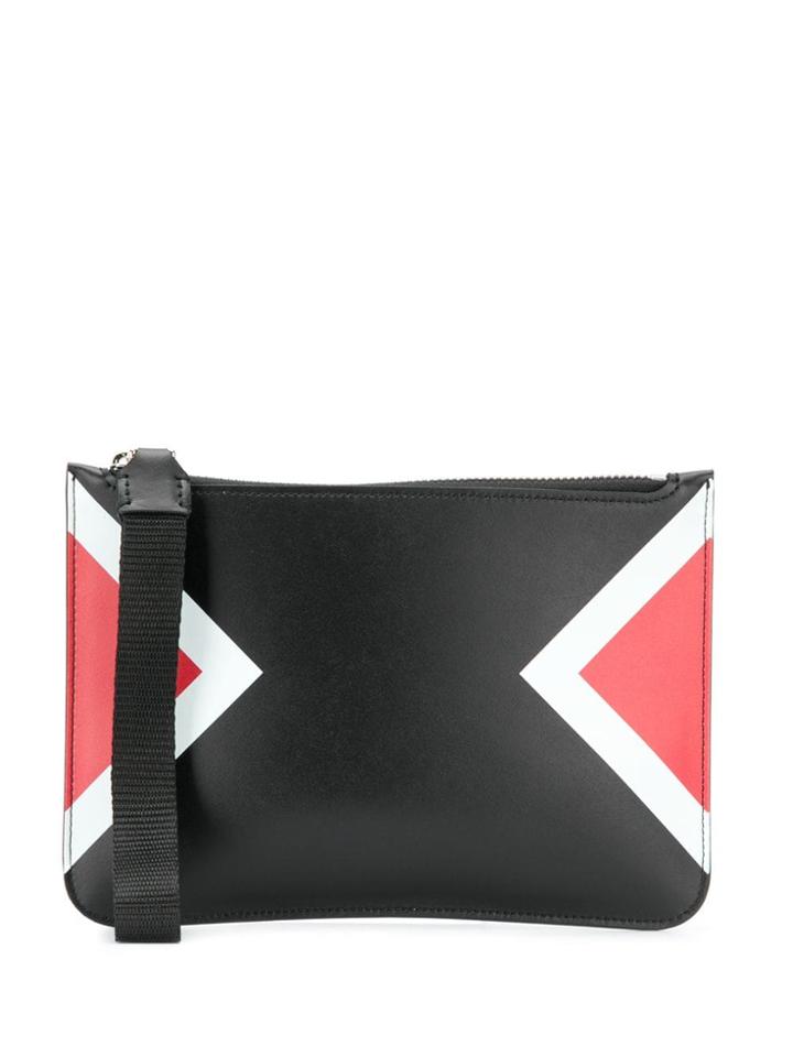 Neil Barrett Colourblock Zipped Pouch - Black